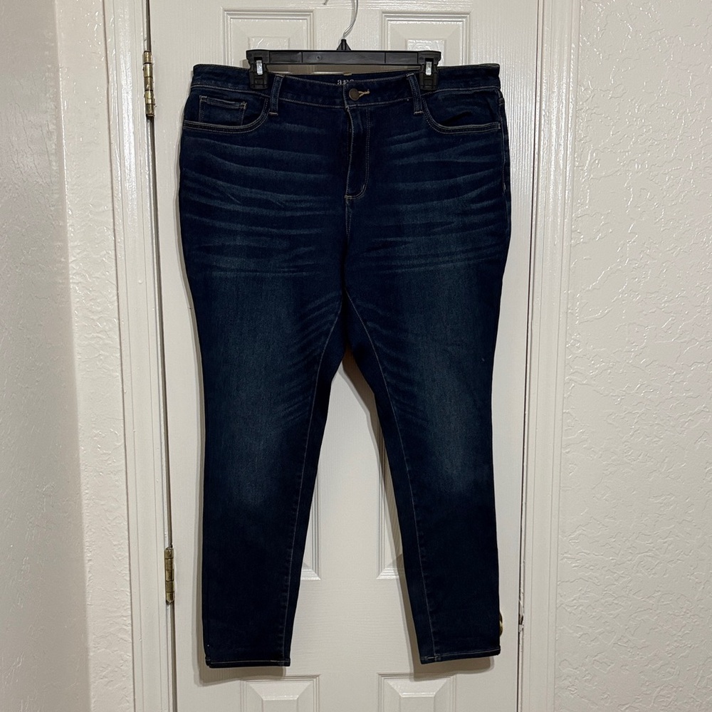 a.n.a Dark Indigo Skinny Jeans